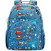 imageSimple Modern Medium Marvel Toddler Backpack for School Girls and Boys  Kindergarten Elementary Kids Backpack  Fletcher Collection  Kids  15quot tall  Spidey KidDisney Pixar Mashup on Blue