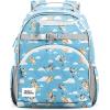 imageSimple Modern Medium Marvel Toddler Backpack for School Girls and Boys  Kindergarten Elementary Kids Backpack  Fletcher Collection  Kids  15quot tall  Spidey KidBluey Sky