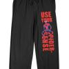 imageSpiderMan Classic Use Your SpiderSense Mens Black Sleep PantsBlack