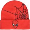 imageConcept One Marvel SpiderMan Beanie Hat Game Logo Winter Knit Cap with CuffRed
