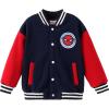 imageDisney Marvel Spider Man Bomber Jacket Toy Story Cars Mcqueen Varsity Cardigan Lightweight Coat Snap Button Sweatshirts 213YSpidermandeep Blue