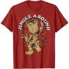 imageMarvel Christmas Groot Jingle Around Portrait TShirtCranberry Red