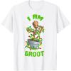 imageMarvel Christmas I Am Groot Cartoon TShirtWhite