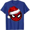 imageMarvel Christmas SpiderMan Santa Hat TShirtRoyal Blue