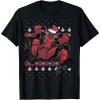 imageMarvel Deadpool Santa Hat Ugly Sweater Christmas TShirtBlack