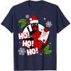 imageMarvel Deadpool Santa Naughty List Christmas Graphic TShirtNavy Blue