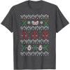 imageMarvel Deadpool Weapons Ugly Christmas Sweater TShirtDark Heather Grey