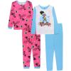 imageMarvel Girls 4Piece Snugfit Cotton Superhero Pajama Set Soft ampamp Cute for KidsCool Moon Girl