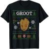imageMarvel Groot Guardians of the Galaxy Ugly Christmas Sweater TShirtBlack