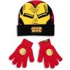 imageMarvel Iron Man Boys Red Beanie and Gloves Set  Winter Warmth Accessories with Iron Man Graphic
