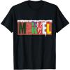 imageMarvel Logo with Christmas Holiday Avengers Decorations TShirtBlack