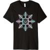 imageMarvel SpiderMan Winter Holiday Snowflake Logo Premium TShirt