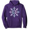 imageMarvel SpiderMan Winter Holiday Snowflake Logo Pullover HoodiePurple