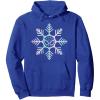 imageMarvel SpiderMan Winter Holiday Snowflake Logo Pullover HoodieRoyal Blue