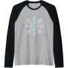 imageMarvel SpiderMan Winter Holiday Snowflake Logo Raglan Baseball TeeBlackAthletic Heather