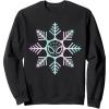 imageMarvel SpiderMan Winter Holiday Snowflake Logo SweatshirtBlack