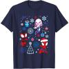 imageMarvel Spidey and His Amazing Friends Christmas Holiday Icon TShirtNavy Blue