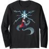 imageMarvel Thor Winter Snowflake Holiday Long Sleeve TShirtBlack