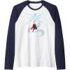 imageMarvel Thor Winter Snowflake Holiday Raglan Baseball TeeNavy BlueWhite