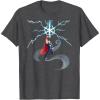 imageMarvel Thor Winter Snowflake Holiday TShirtDark Heather Grey