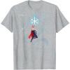imageMarvel Thor Winter Snowflake Holiday TShirtHeather Grey