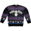 imageMarvel Venom Symbol Offcially Licesned Adult Knit Holiday Ugly Christmas SweaterBlue