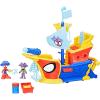 imageSPIDEY AND HIS AMAZING FRIENDS Marvel WaterWebs Webs Ahoy Bubble Pirate Ship Toy 3Inch Action Figures ampamp Boat Playset Super Hero Toys 3 Years