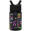 imageSimple Modern Kids Tritan Plastic Summit Water Bottle  Marvel Spiderman 12 oz BPAFree Cup with Covered Leak Proof Straw Lid for Girls Toddlers  Spider GwenTransformers Block Nation