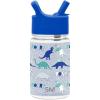 imageSimple Modern Kids Tritan Plastic Summit Water Bottle  Marvel Spiderman 12 oz BPAFree Cup with Covered Leak Proof Straw Lid for Girls Toddlers  Spider GwenDinosaur Roar