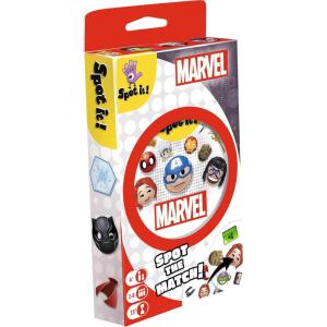 imageAsmodee Spot It Marvel Emojis EcoBlister  FastPaced Matching Game Superhero Family Fun for Kids ampamp Adults Ages 6 28 Players 15 Minute PlaytimeMultilingual Edition