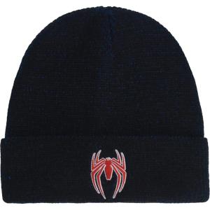 imageConcept One Marvel SpiderMan Beanie Hat Game Logo Winter Knit Cap with CuffBlue