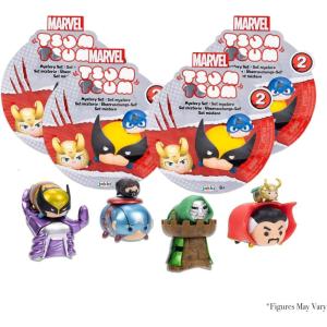 imageDisney Tsum Tsum Marvel Adventures Mini Figures Story Sets in Blind Packs from Wave 2 Includes 4 Blind Packs Amazon Exclusive