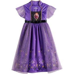 imageDisney girls Frozen Fantasy NightgownAnna  Royal Purple