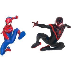 imageHallmark Keepsake Christmas Ornaments 2025 Marvel Spidey and His Amazing Friends Spin and GhostSpider Set of 2 Gifts for Marvel FansSpiderMan and Miles Morales