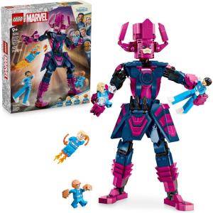 imageLEGO Marvel Fantastic Four vs Galactus Construction Figure  Super Hero Building Toy  4 Minifigures Including The Thing Invisible Woman and Human Torch  Gift for Kids Boys and Girls 9 76316
