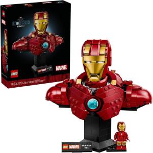 imageLEGO Marvel Iron Man MK4 Bust  Building Kit for Adults Ages 18  Includes Iron Man Minifigure  Collectible Model for Super Hero Fans  Gift for Men and Women  76327
