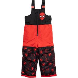 imageMarvel Avengers SpiderMan Zip Up Winter Snow Bib Ski Pants Toddler to Big KidRed