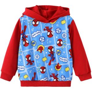 imageMarvel Avengers Spiderman Iron Man Captain America Venom Boy Girl Hoodie Graphic Sweatshirt Lightweight Cloth Pullover 29YSpidermanred