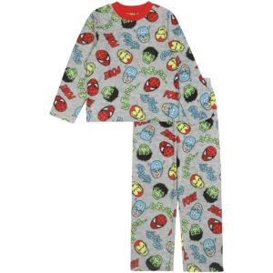 imageMarvel Boys 2Piece Loosefit Set Superhero Pajamas Soft ampamp Cute for KidsMajor Heroes 2