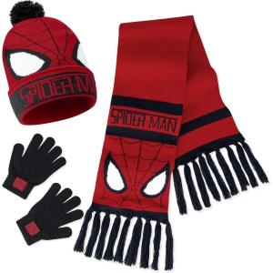 imageMarvel Boys Hat and Gloves Set for Boys Kids Winter Beanie Hat Cold Weather Accessories Set Avengers GiftsRed Spiderman 3 Pcs