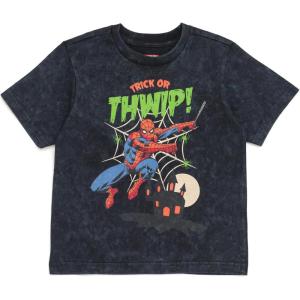 imageMarvel Christmas Halloween July 4th Fathers Day Matching Family TShirt Toddler to Adult Sizes 2T  2XLBlack  Spiderman  Trick Or Thwip