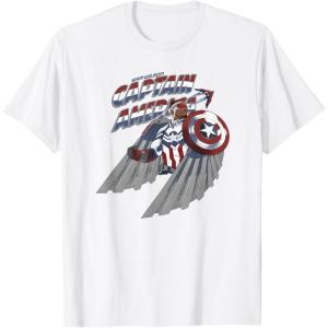 imageMarvel Falcon Winter Soldier Captain America Sam Wilson V3 TShirtWhite