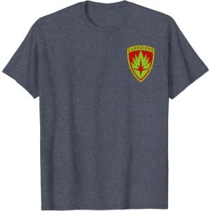 imageMarvel Guardians of the Galaxy Holiday Special Badge V2 TShirtHeather Blue