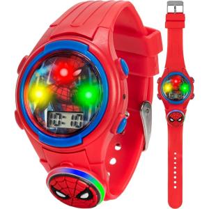 imageMarvel SpiderMan Kids Watches  Digital Display Interactive Features Adjustable Strap Vibrant SpiderMan Graphics Durable for Active KidsRed