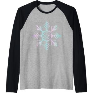 imageMarvel SpiderMan Winter Holiday Snowflake Logo Raglan Baseball TeeBlackAthletic Heather