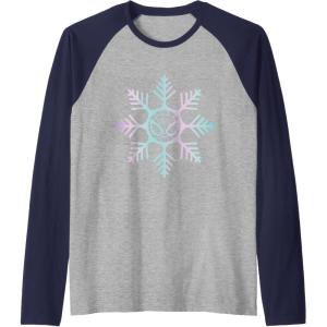 imageMarvel SpiderMan Winter Holiday Snowflake Logo Raglan Baseball TeeNavy BlueAthletic Heather