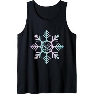 imageMarvel SpiderMan Winter Holiday Snowflake Logo Tank TopBlack