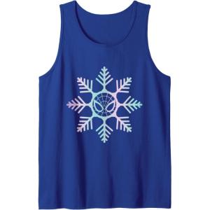 imageMarvel SpiderMan Winter Holiday Snowflake Logo Tank TopRoyal Blue