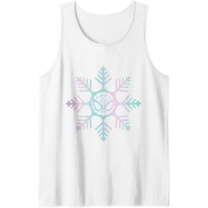 imageMarvel SpiderMan Winter Holiday Snowflake Logo Tank TopWhite