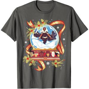 imageMarvel Storm and the XMen Christmas Holiday Snow Globe TShirtAsphalt Grey